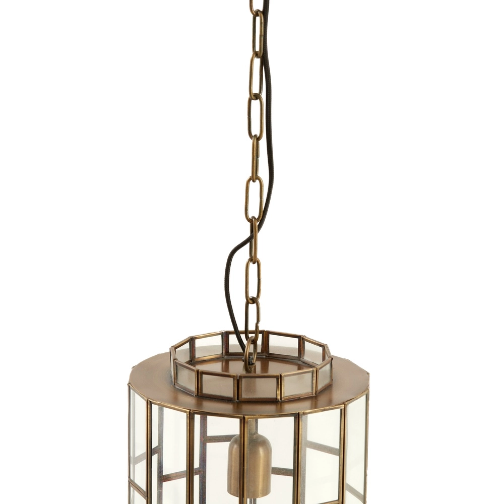 Glazen hanglamp Søstrene Ø 24cm - glas met messing Light & Living 8717807187262