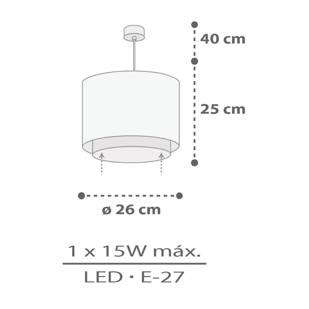 Kinderkamer hanglamp Rhino & Croco Ø 26cm Dalber 8420406606224