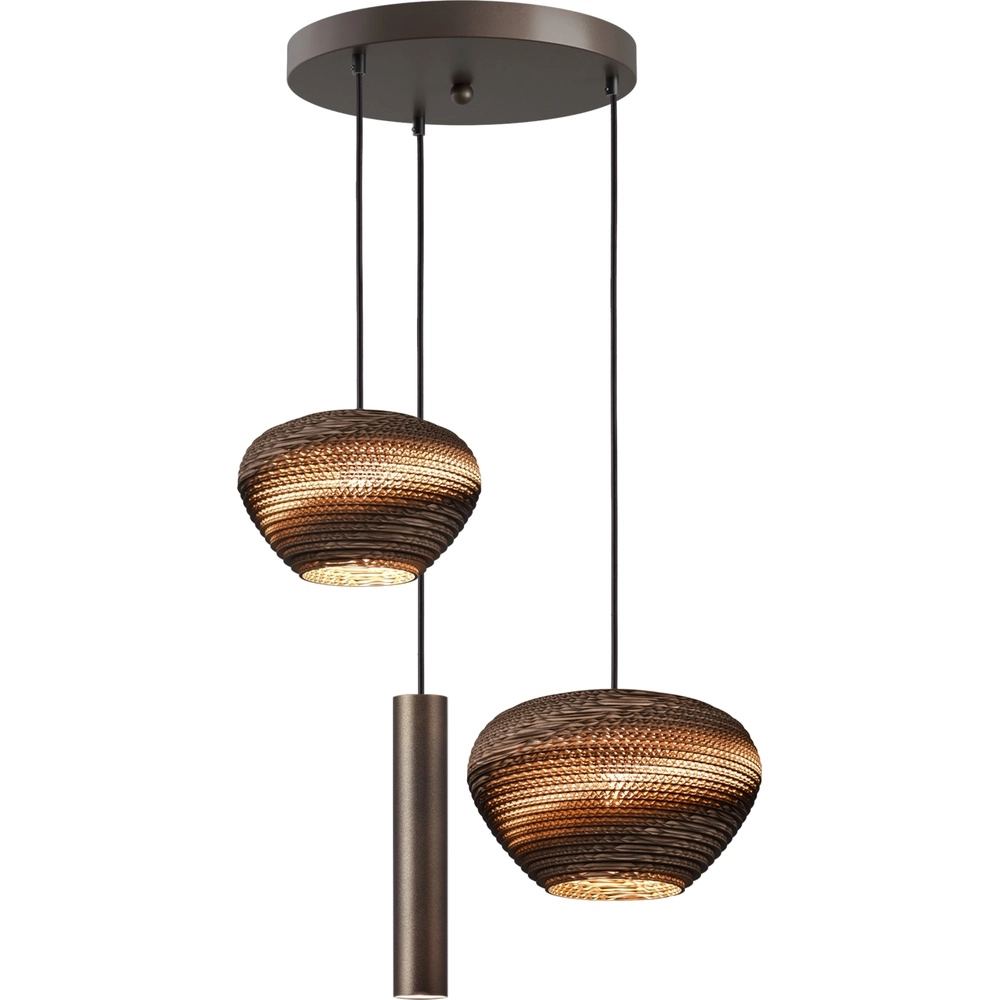 Vide hanglamp Cartone met Think Paper kappen