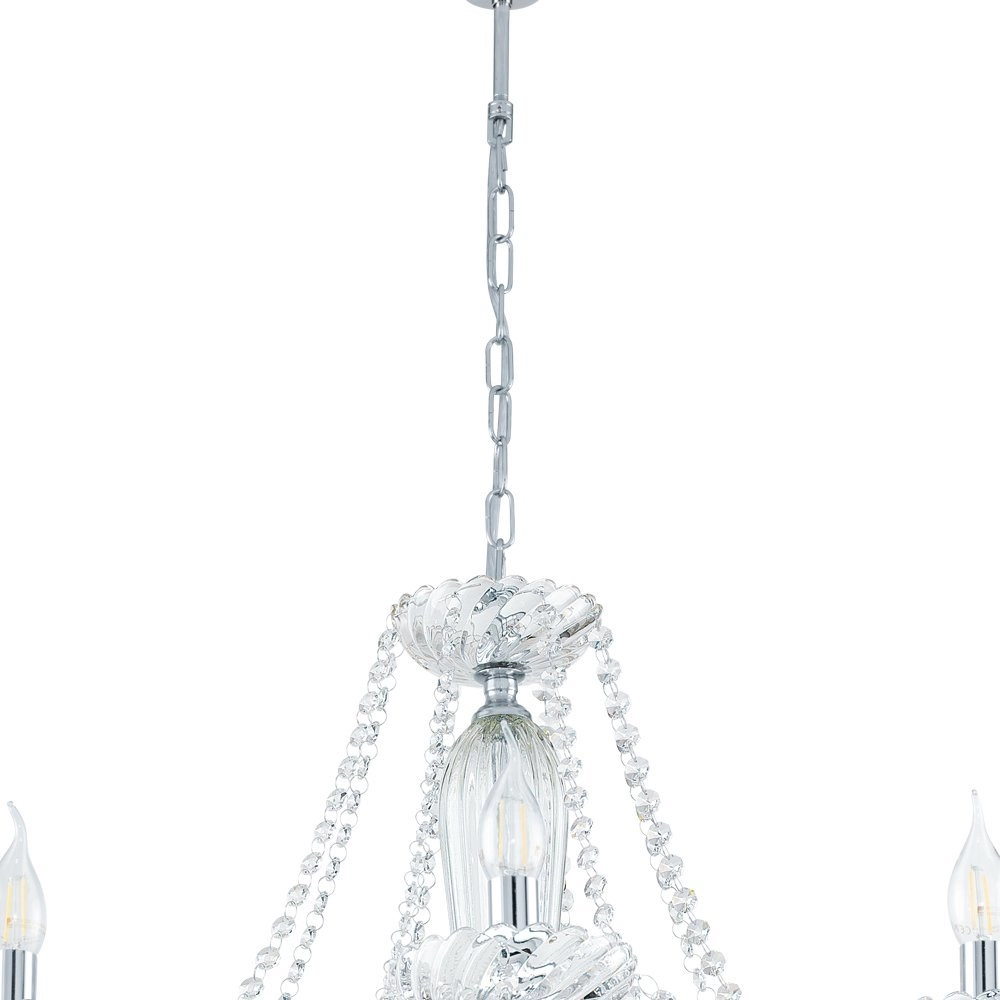 Kroonluchter Basilano 1 82cm 8-lichts grijs Eglo 9002759391010