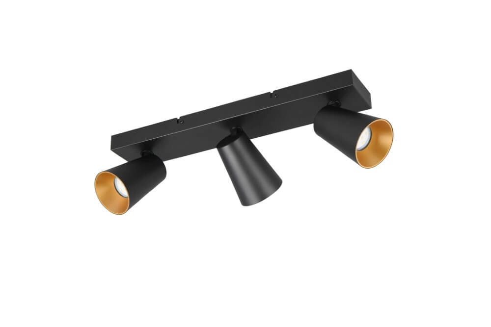 3-lichts opbouwspot Sharp zwart Trio 4017807613087