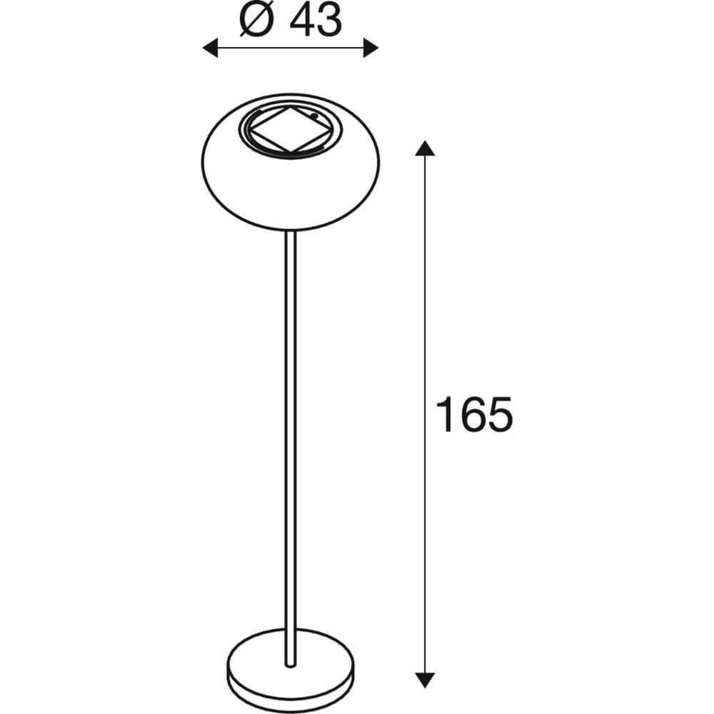 Vloerlamp Adegan Solar solar zwart SLV 4024163296649