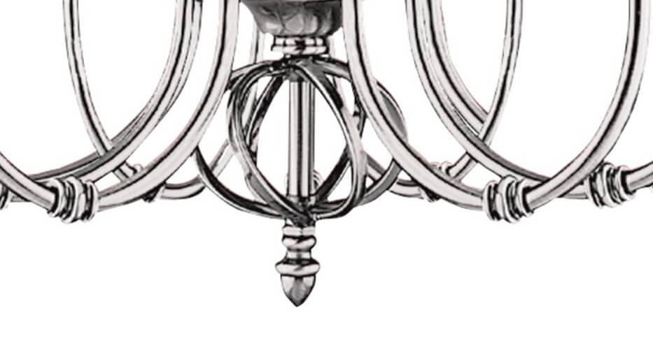 Antiek zilveren kroonluchter Zanzibar Searchlight 5013874223852