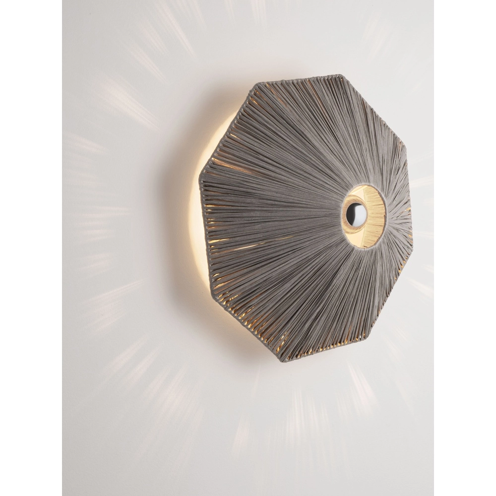 Wandlamp Elvio grijs Ø 45cm Lyora 5212017493897