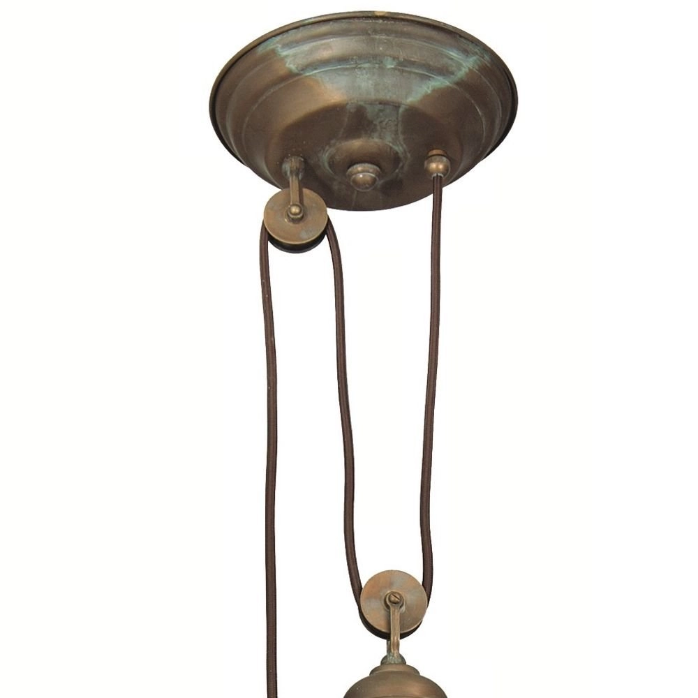 Landelijke hanglamp Veranda 1 30cm koperbruin Franssen 8021035005756