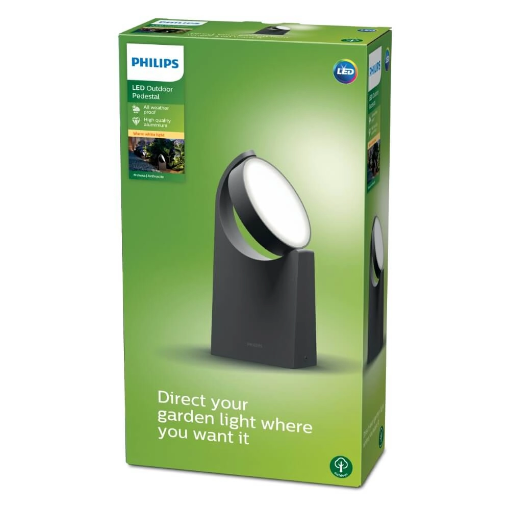 Lantaarn Mimosa antraciet Philips 8719514477292