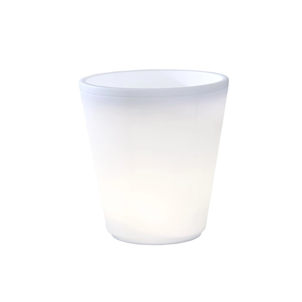 Plantenbak Assisi led 37cm - 12w - wit