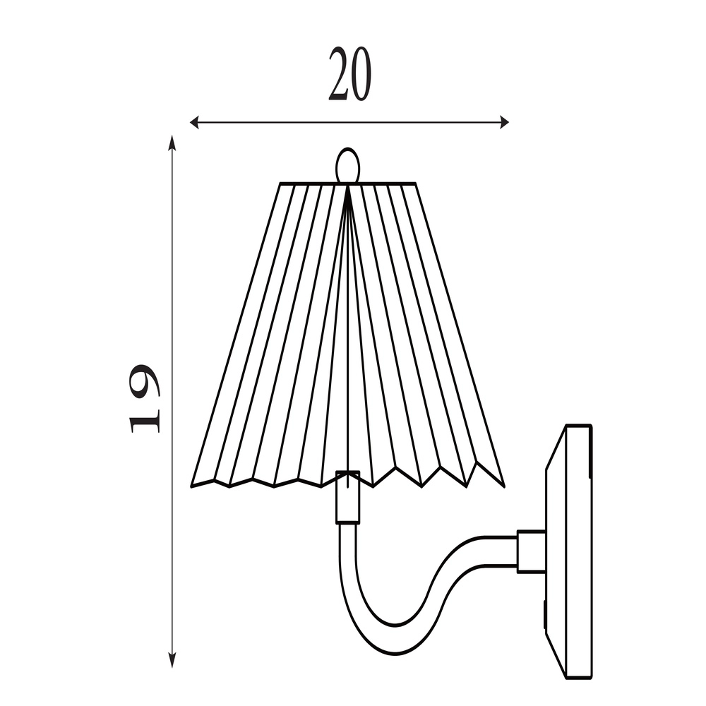 USB Oplaadbare wandlamp Danish goud met wit Searchlight 5053423298375