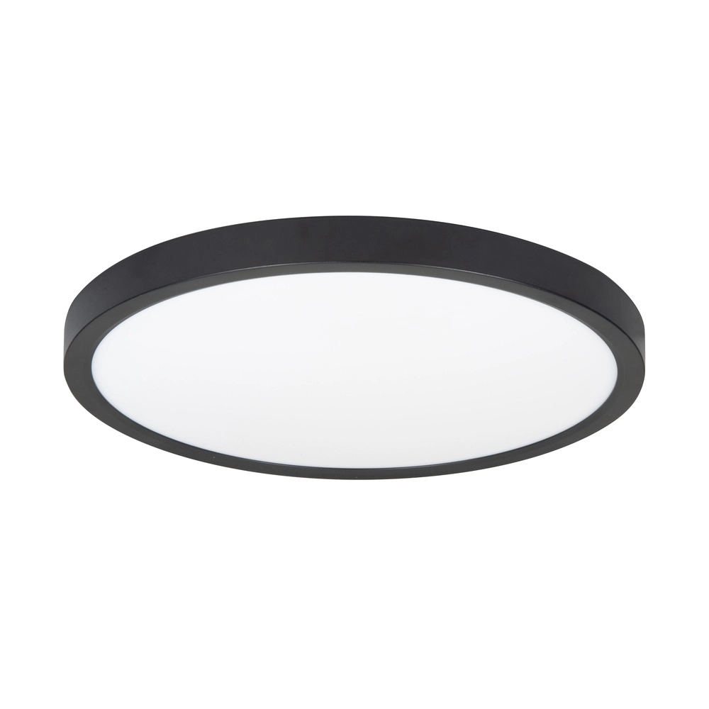 Zwarte plafondlamp Piatto Ø 44,5cm