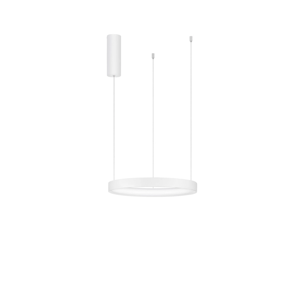 Ronde hanglamp Perrine wit Ø 40cm Lyora 5212017438386