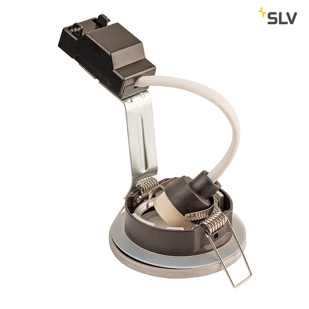 Inbouwspot Dolix Out GU10 Round voor buiten zilvergrijs SLV 4024163194846