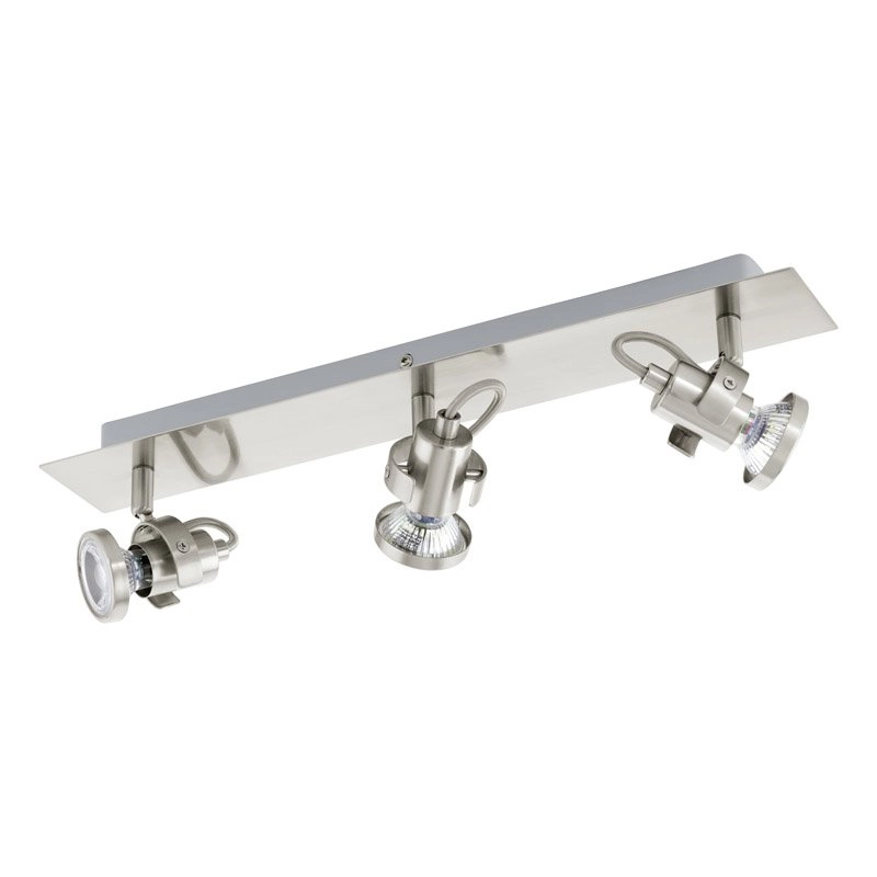 Led plafondspot Tukon 3 3-lichts led nikkel mat