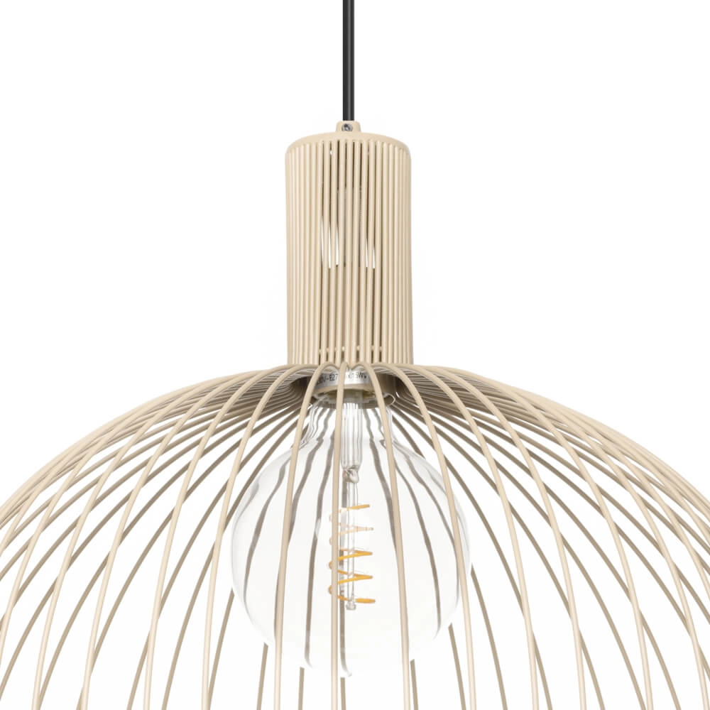 Zandkleurige hanglamp Wire Sand Ø 50cm ETH 8720195307129