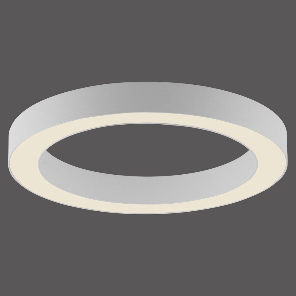 Strakke led plafondlamp Pure Lines Round Ø 35cm - wit