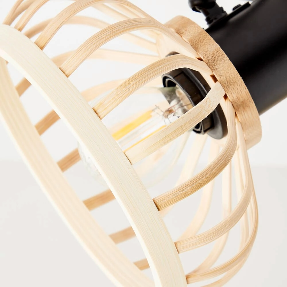 Houten plafondlamp Norah 3-lichts Brilliant 4004353409530