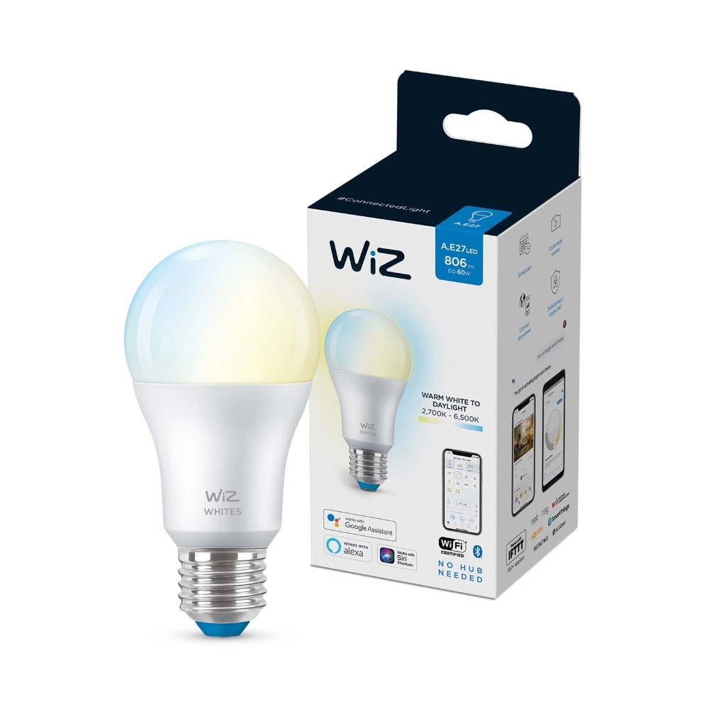 Smart lampenbol 8,5W - E27 - Led 2700-6500K WiZ 8718699787035