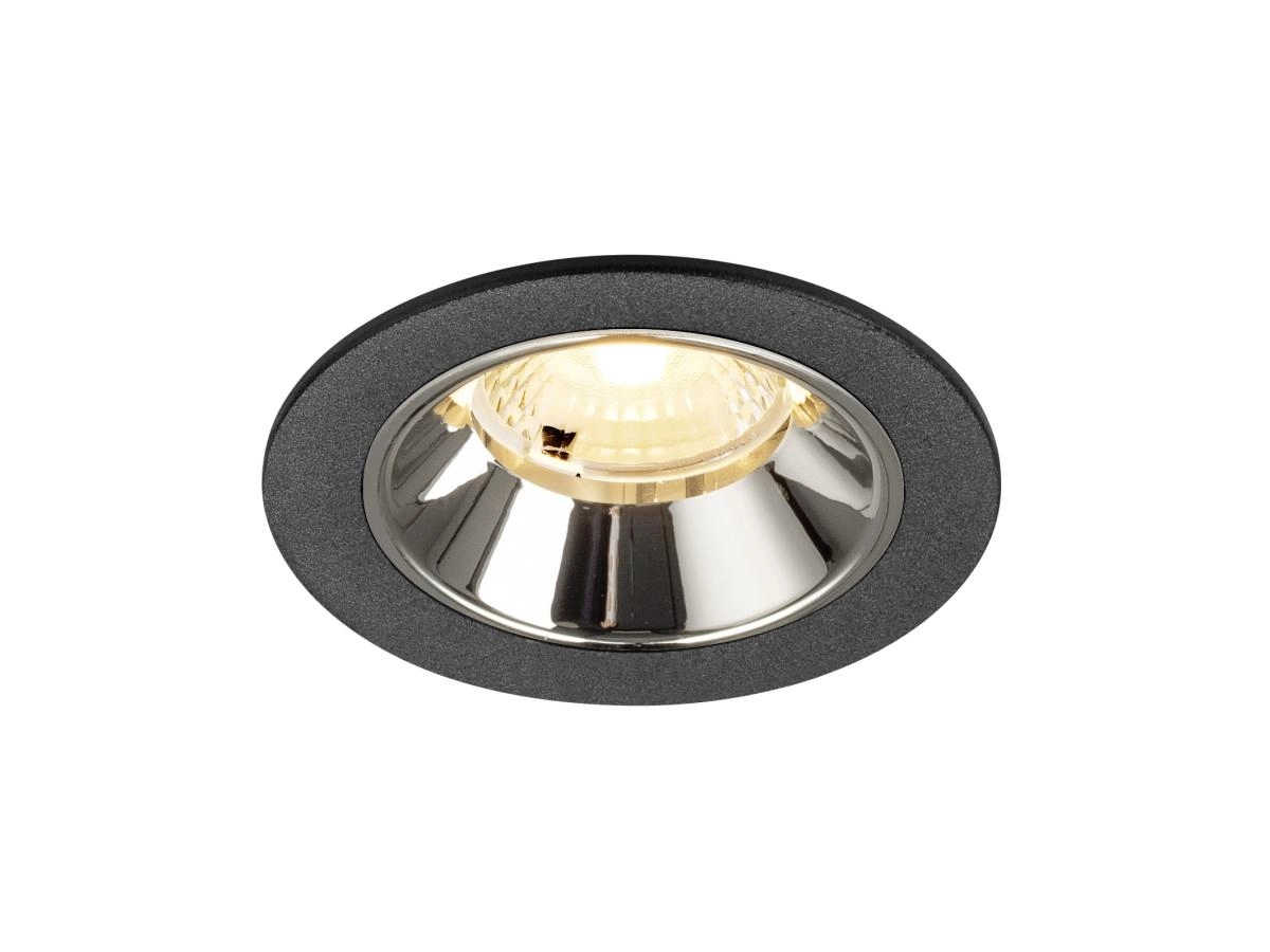 Inbouwspot Numinos S zwart/chroom 3000K - 40gr