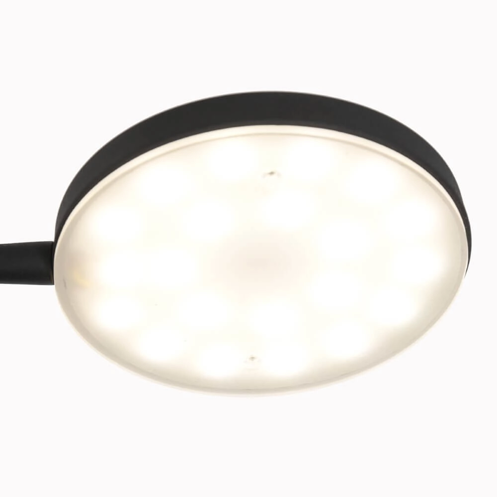 Flexibele led leeslamp Platu zwart Steinhauer 8712746151510