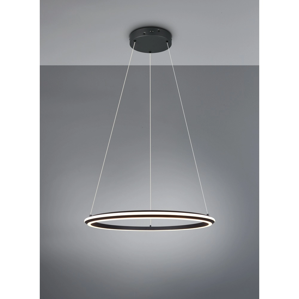 Hanglamp Amador zwart Ø 75cm Trio 4017807656671