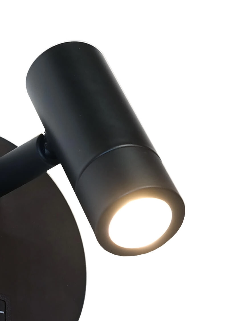Led wandlampje Simply zwart Artdelight 8719831736157
