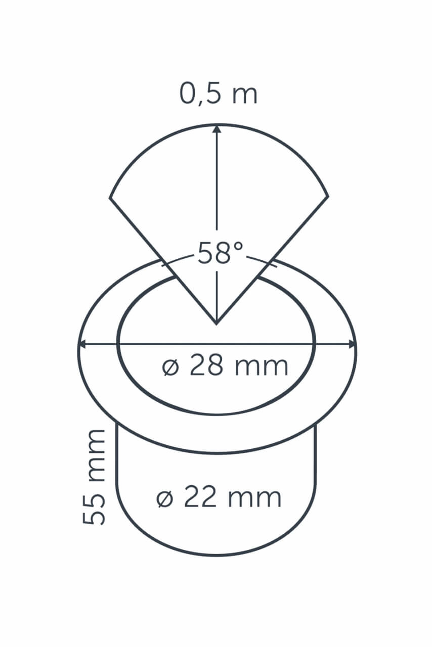 Inbouwspotje Hyve 22 RVS Led 12 volt LED In-lite 8717051003493