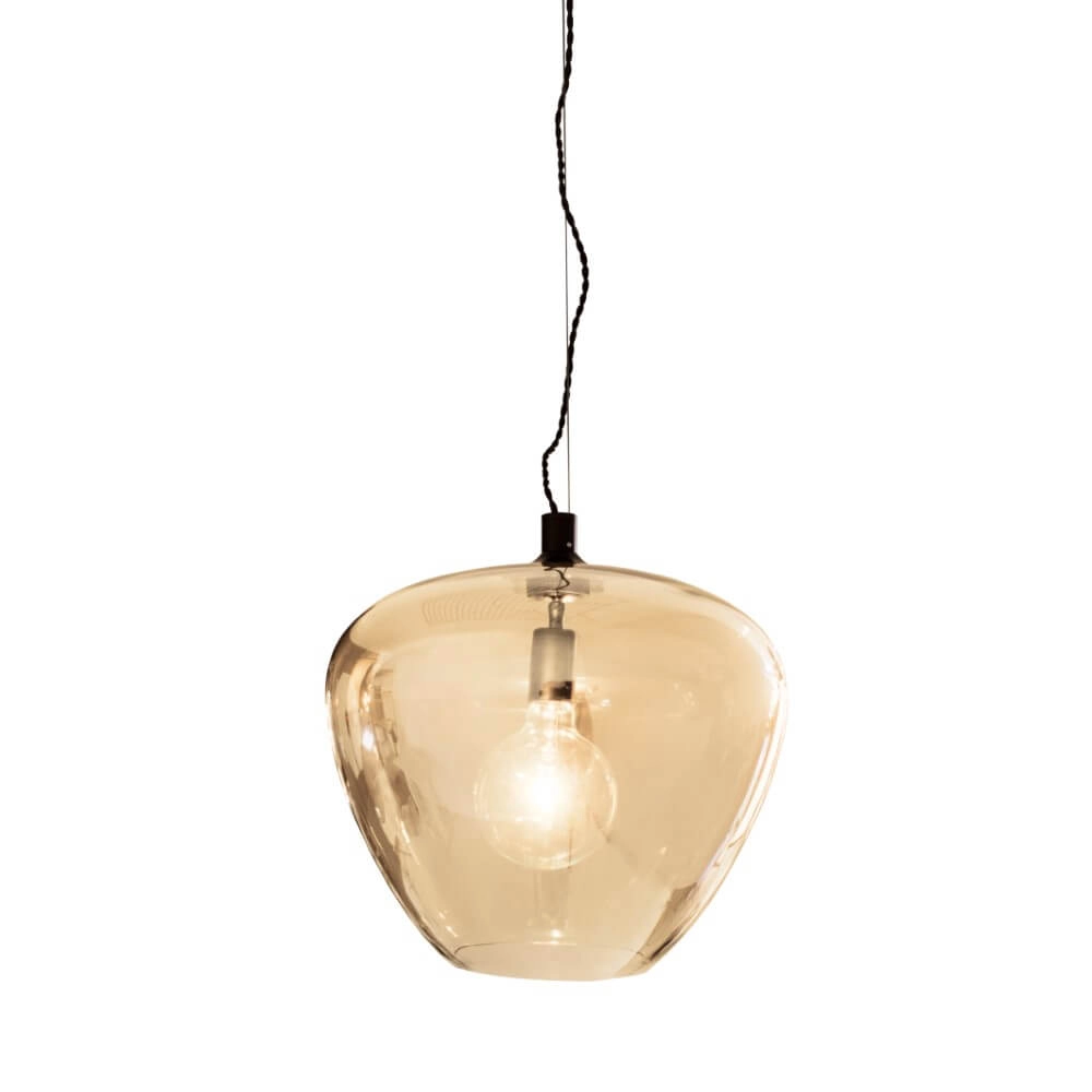 Hanglamp Bellissimo amber glas Ø40cm Hanglamp Bellissimo amber glas Ø40cm