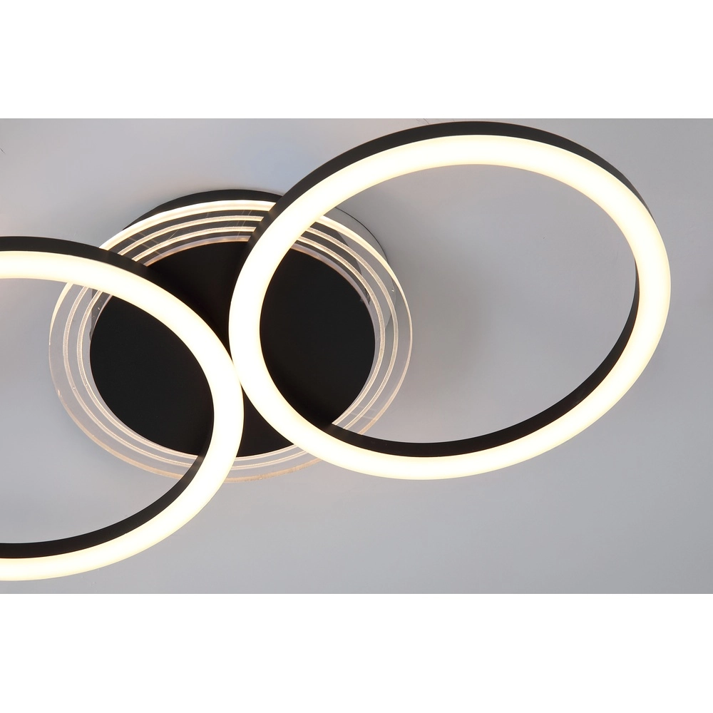 Plafondlamp Contour zwart Searchlight 5053423298764