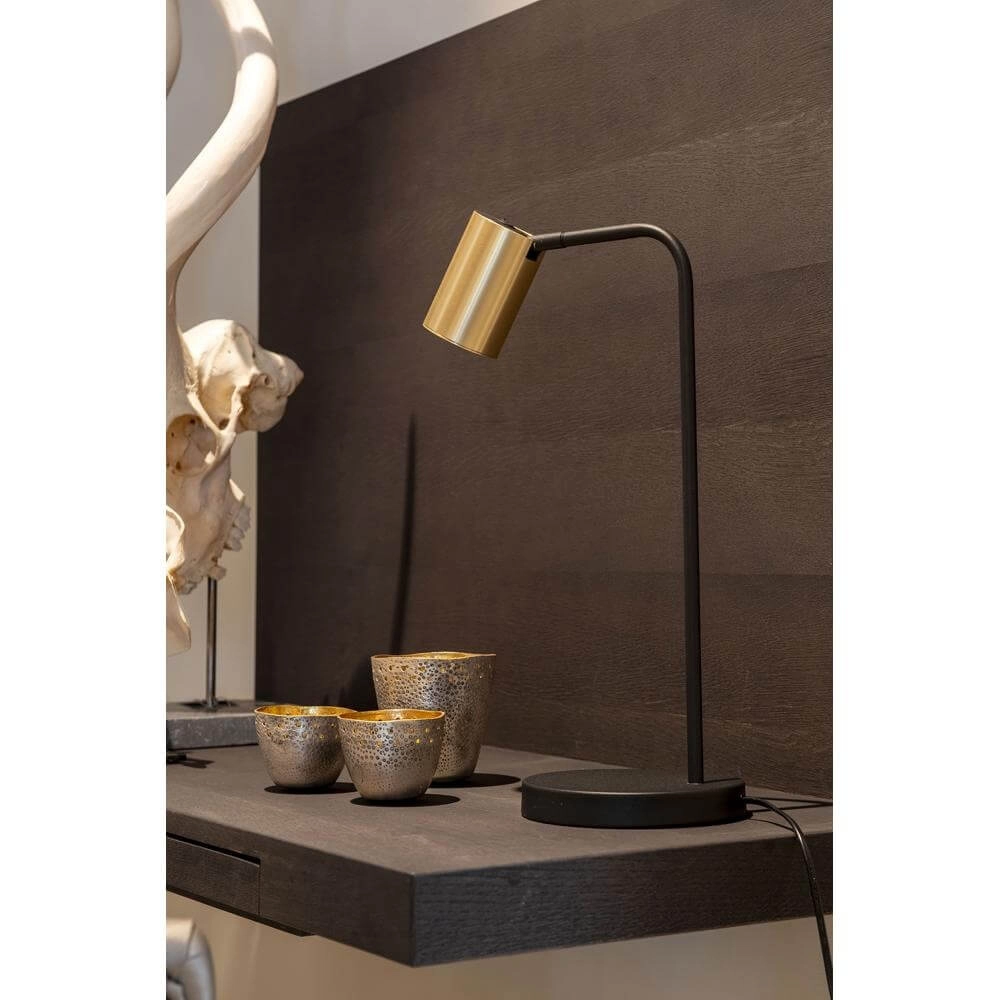 Design tafellamp Megano zwart met goud Artdelight 8720701100640