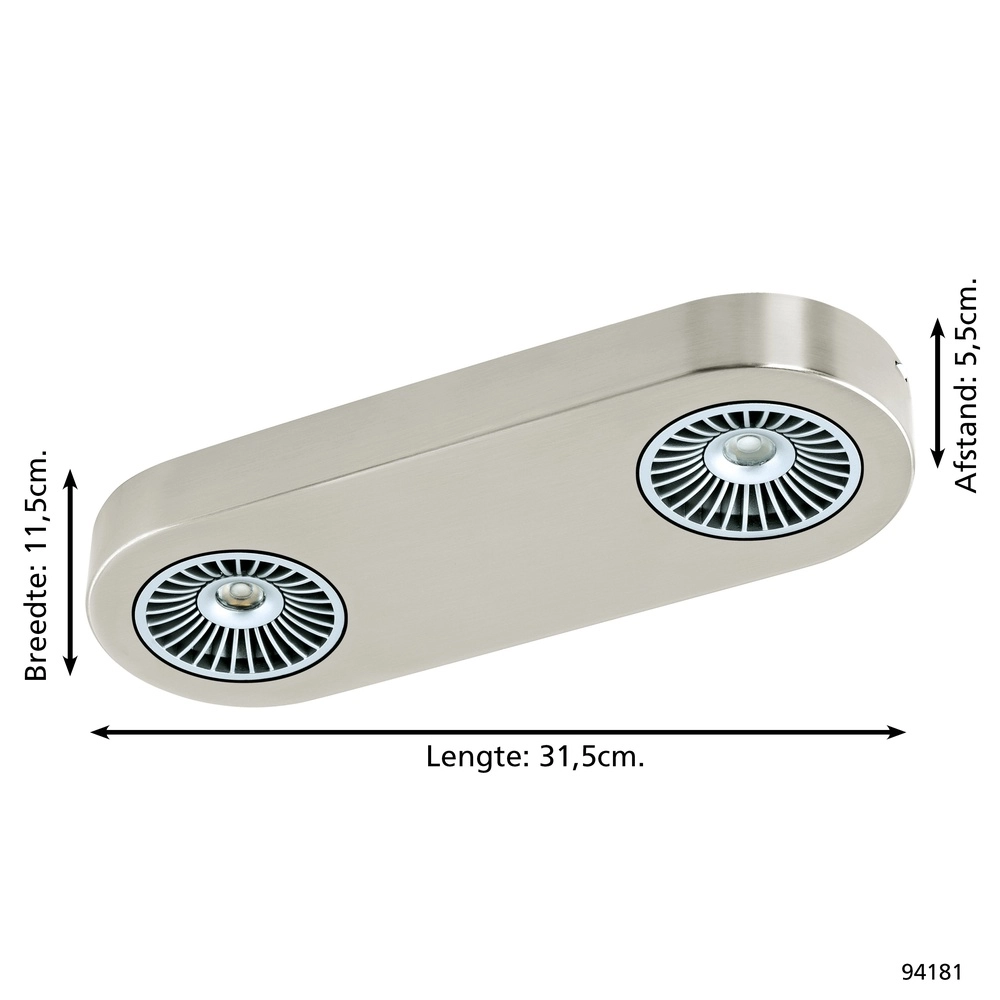 Plafondlamp Montale 2-lichts Eglo 9002759941819