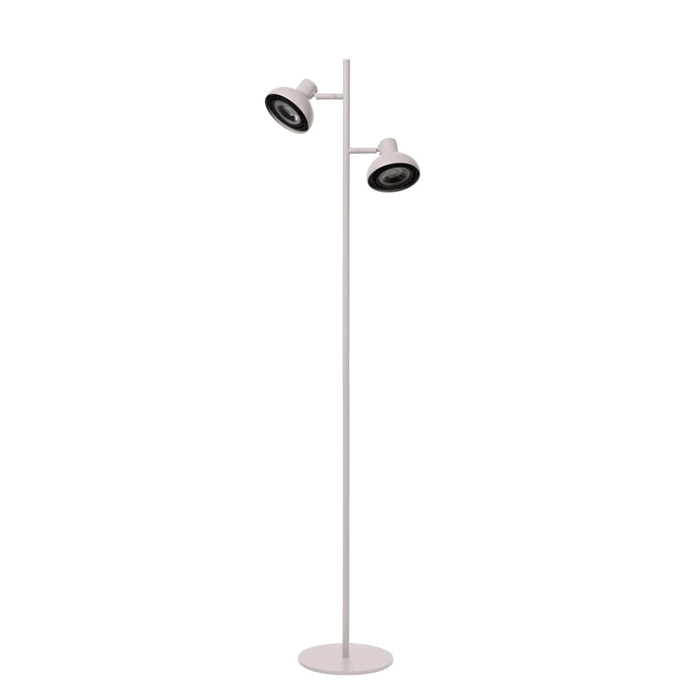 2-lichts vloerlamp Sensas wit design GU10 ES111