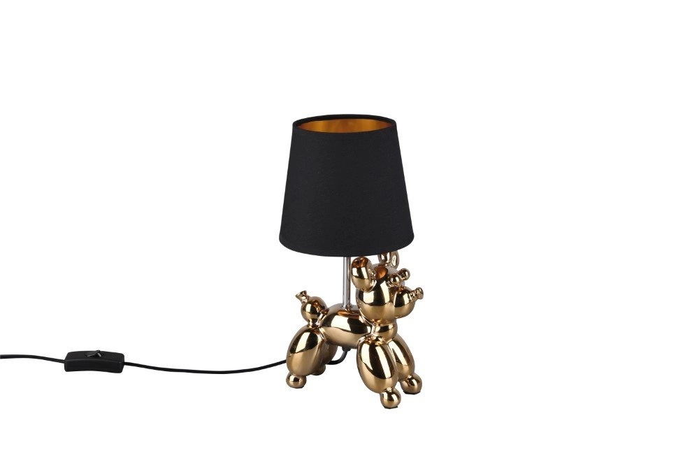 Zwart gouden tafellamp Bello Trio 4017807459289