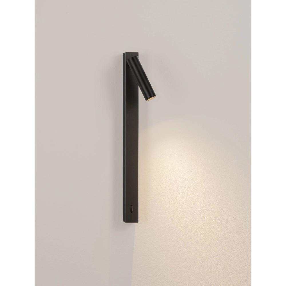 Bedlampje Tondo zwart