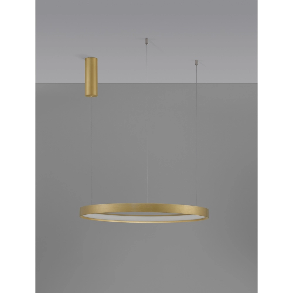 Ronde hanglamp Perrine goud Ø 60cm Lyora 5212017438447