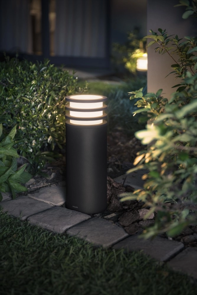 Tuinlamp rond Hue Lucca 40cm Antraciet Philips 8718696166055