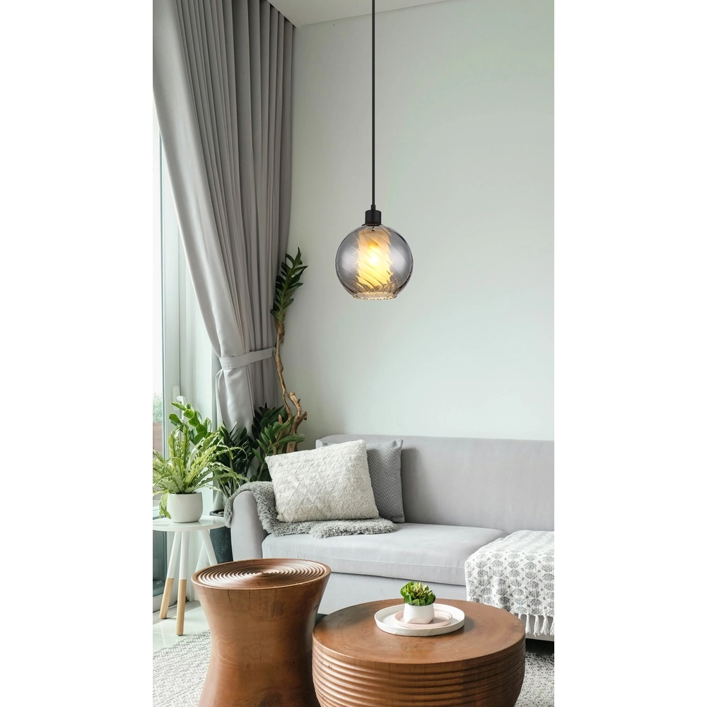 Design hanglamp Ulf zwart Globo 9007371531707