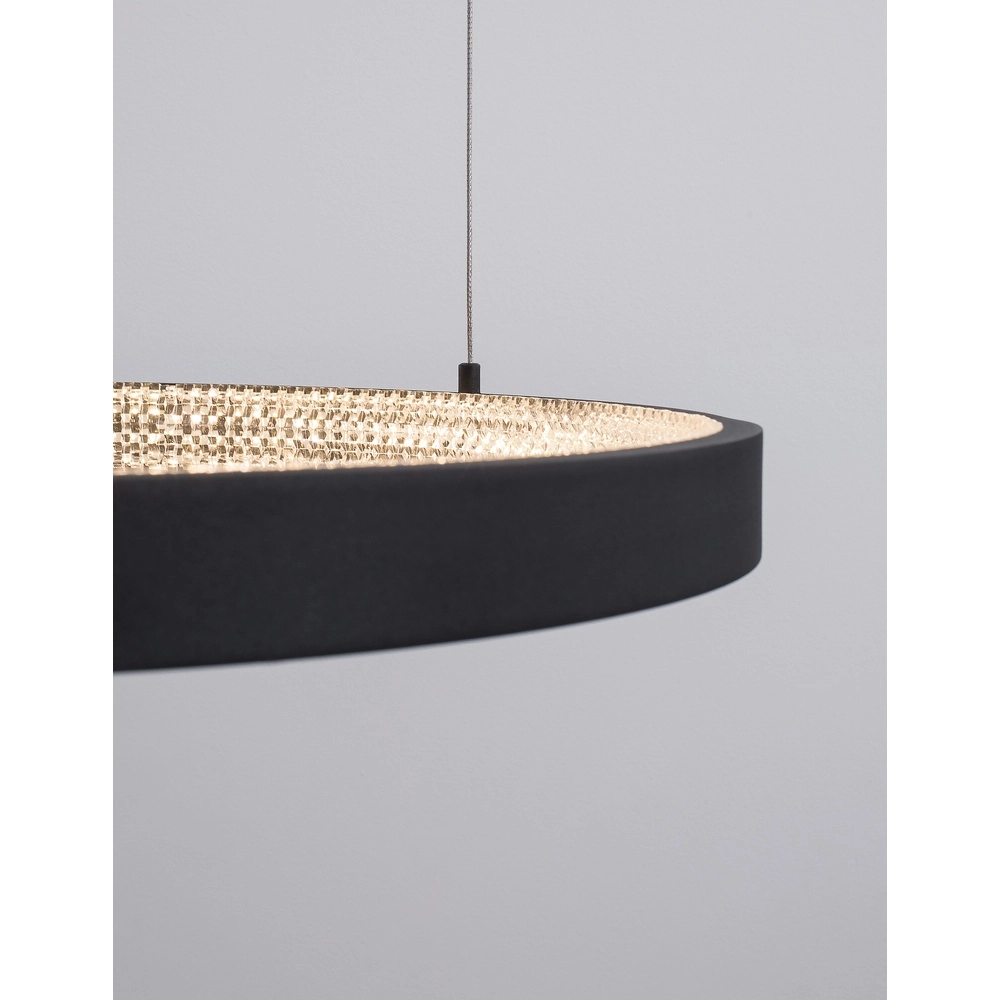 Hanglamp Preston zwart Ø 60cm Lyora 5212017429179