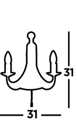 Antieke wandlamp Maypole Searchlight 5013874300089
