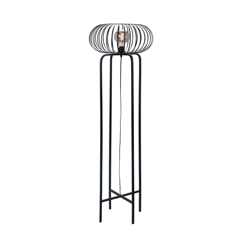 Vloerlamp Bolato zwart Ø 50cm