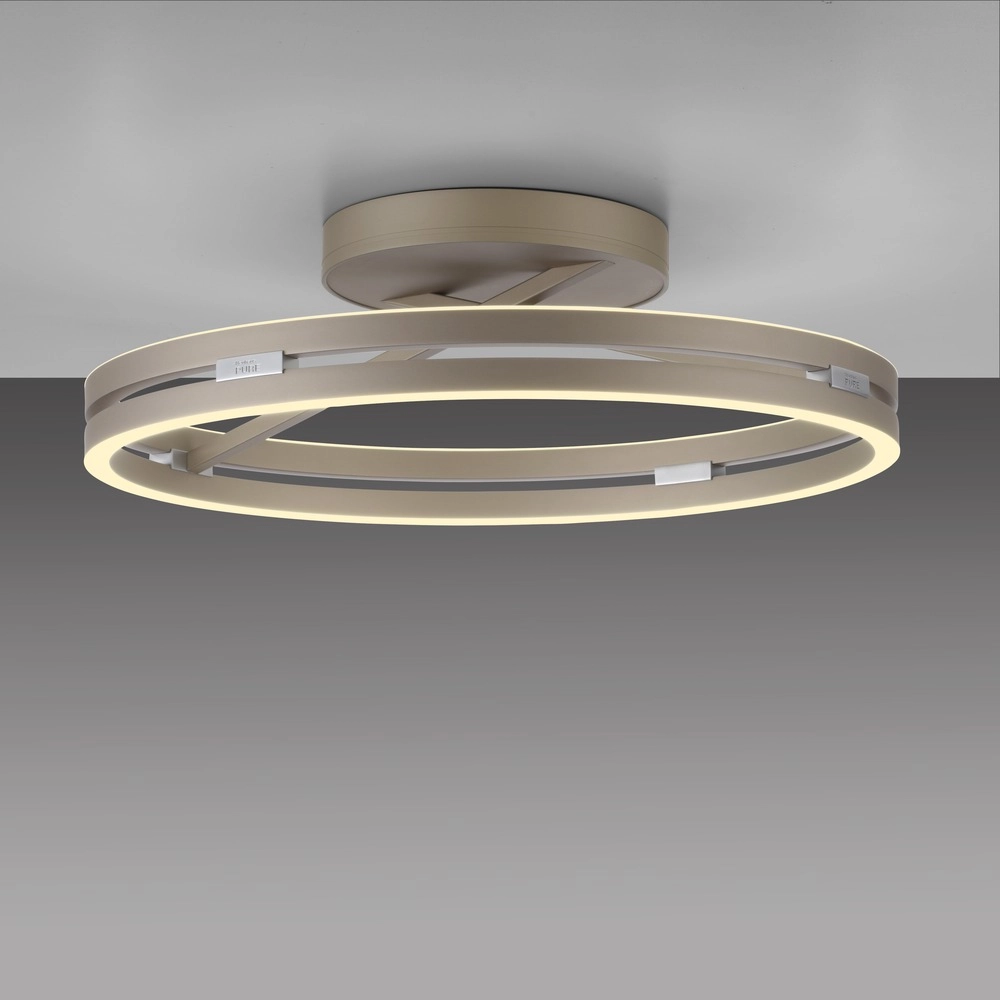 Led plafondlamp Pure Loop Ø 60cm - bronce Paul Neuhaus 4012248398340