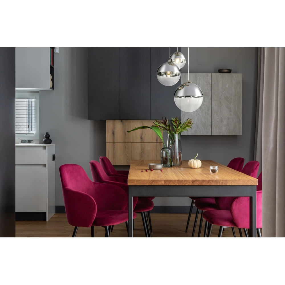 3-lichts hanglamp Varus nikkel Globo 9007371383443