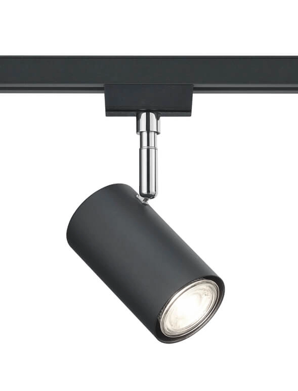 2-fase rail spot Duoline zwart Trio 4017807471724
