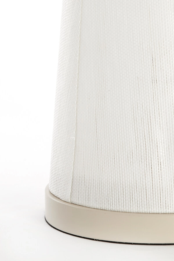 Japandi tafellamp Fyon Ø 20cm crème met wit Light & Living 8717807730666