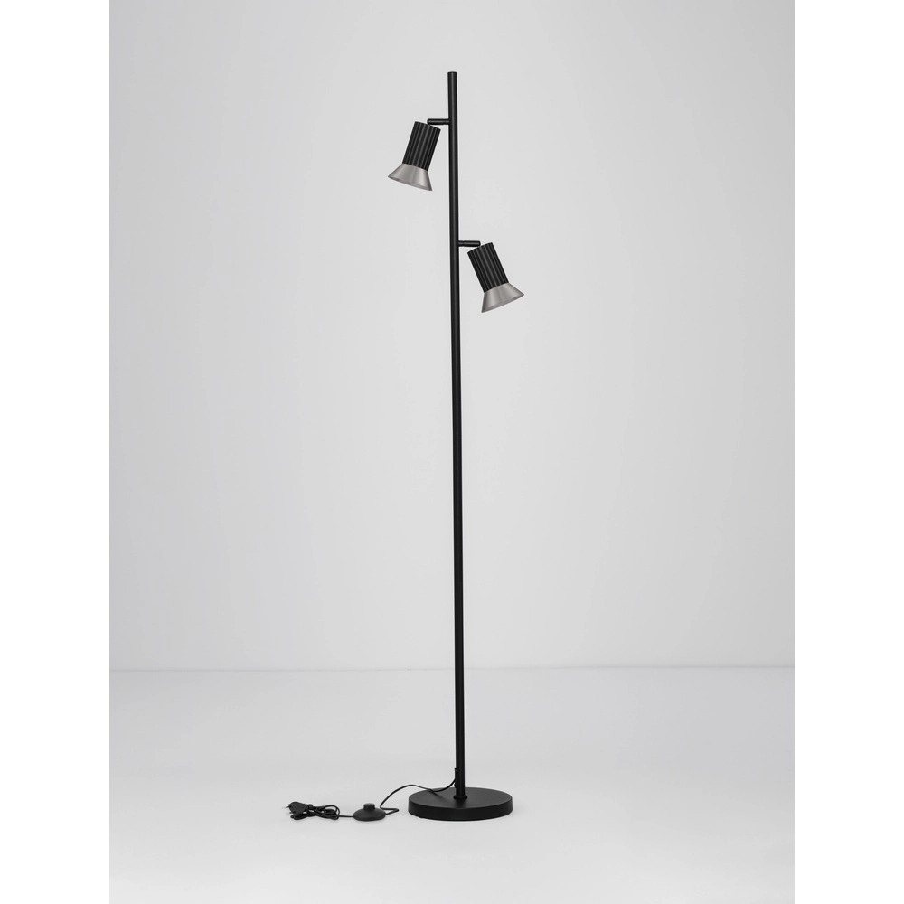 Design vloerlamp Luvia zwart met brons Lyora 5212017475626
