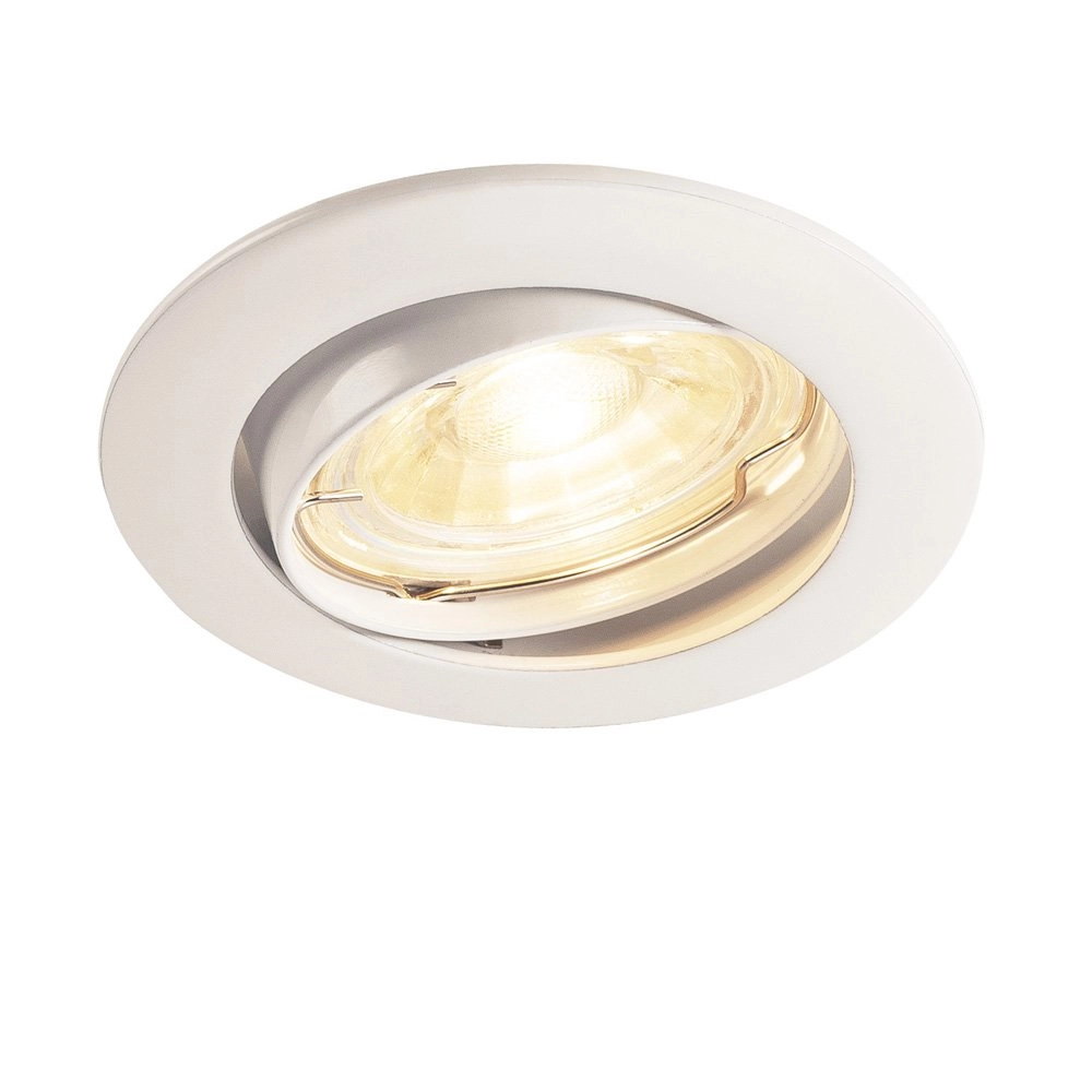 Richtbare inbouwspot Pika GU10 8,3cm rond wit