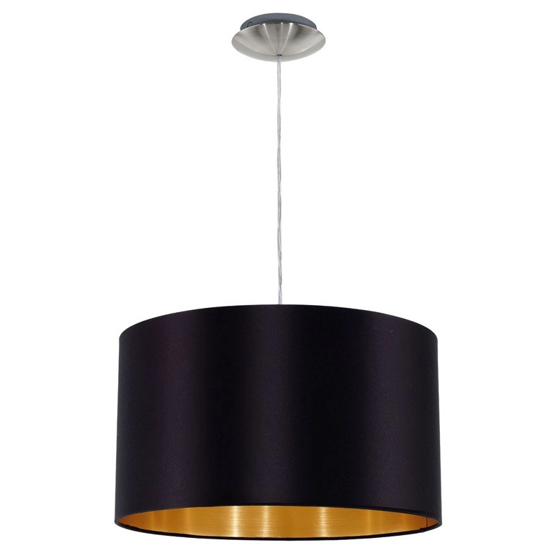 Hanglamp Maserlo 38cm zwart met goud Hanglamp Maserlo 38cm zwart met goud