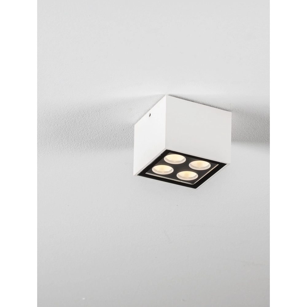 Plafondlamp Jax vierkant 8cm wit Lyora 5212017470607