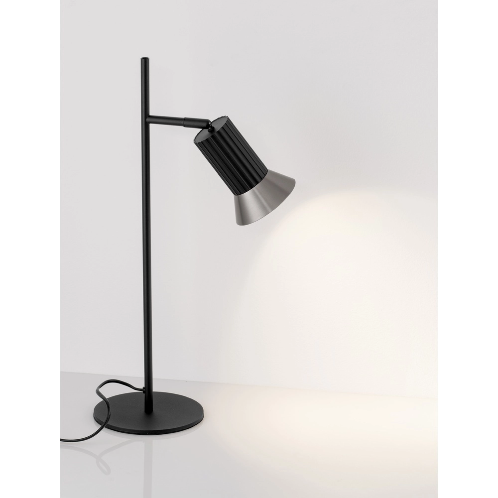 Design tafellamp Luvia zwart met brons