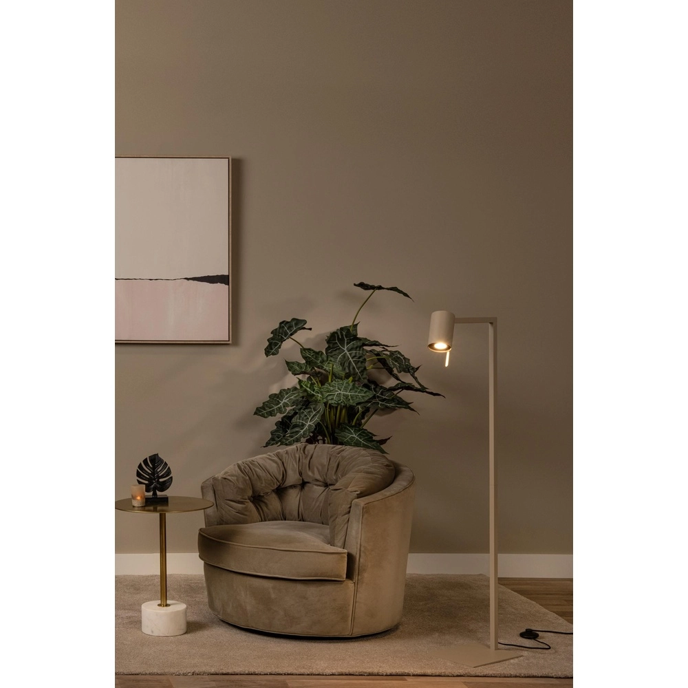 Moderne leeslamp Lesley zand bruin Lucide 5411212032096