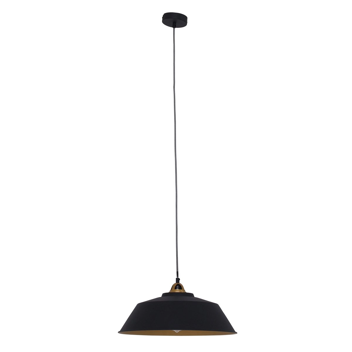 Hanglamp Mexlite zwart met goud Steinhauer 8712746114706