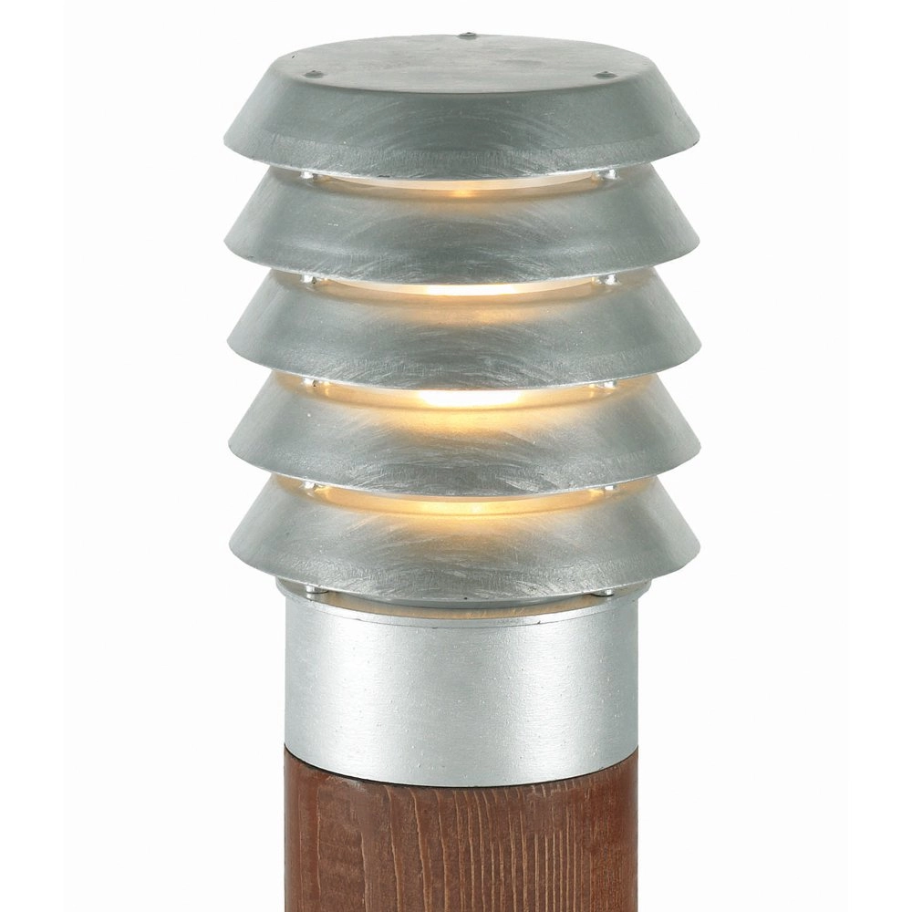 Zinken terraslamp Selhalm met hout 49cm Franssen 7042891450635